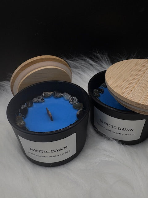 CANDLE - MYSTIC DAWN (labradorite & obsidian) 120ml
